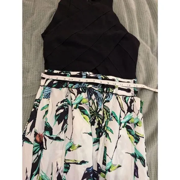 Proenza Schouler Women’s 6 100% Silk Black Print Floral Maxi Dress $1950